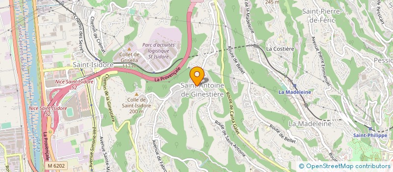localisation de l'entreprise LES CIAPPACANS à NICE