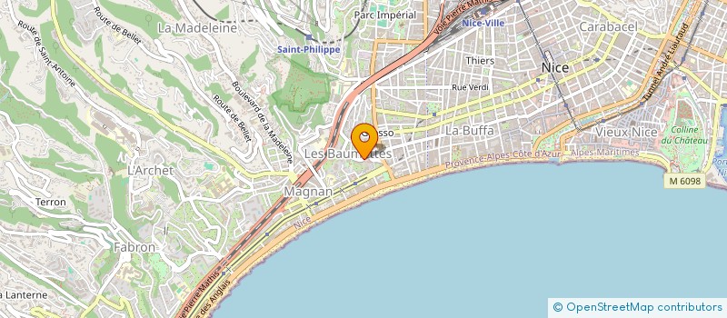 localisation de l'entreprise LES CICINDELES  NICE