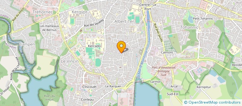 localisation de l'entreprise LES CIEUX à VANNES