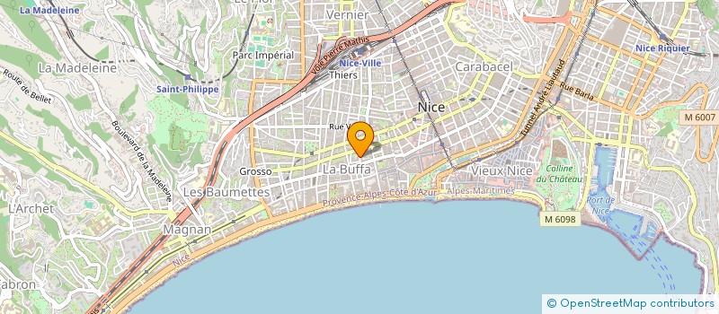 localisation de l'entreprise LES CIGALES 2000 à NICE