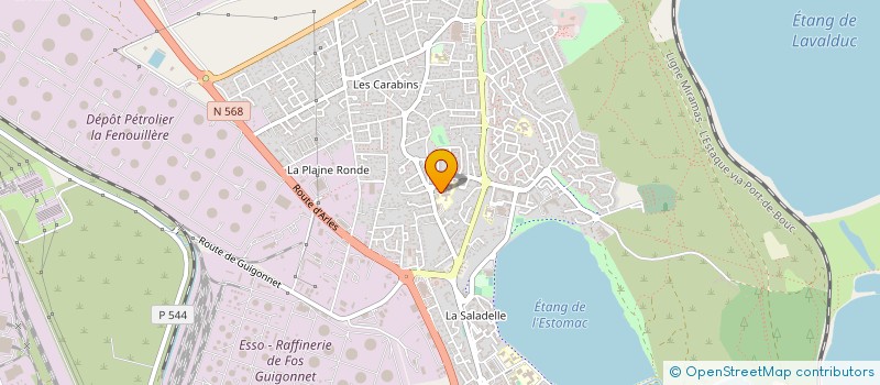 localisation de l'entreprise LES CIGALES  FOS-SUR-MER