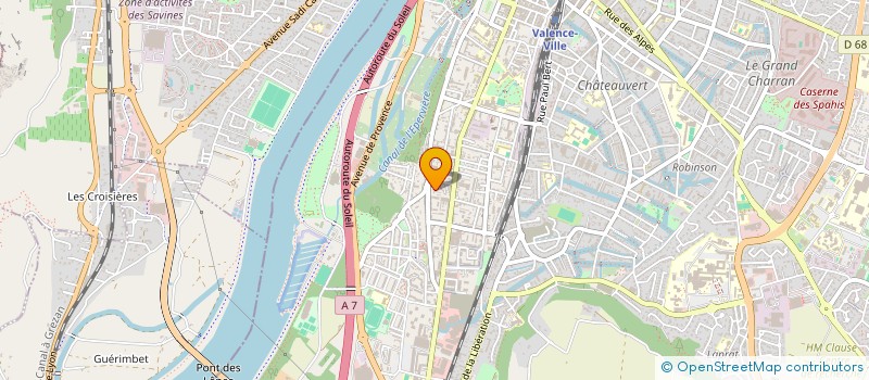 localisation de l'entreprise LES CIGALES  VALENCE