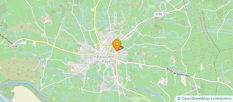 localisation de l'entreprise LES CIGALES  CHATEAUNEUF-DU-PAPE