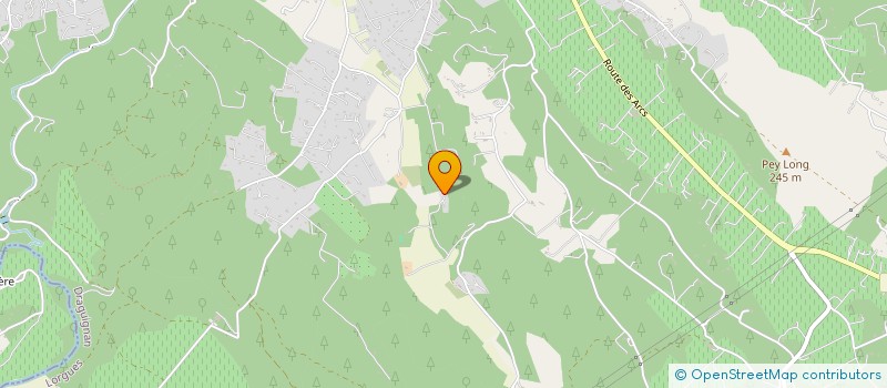 localisation de l'entreprise LES CIGALES  LORGUES