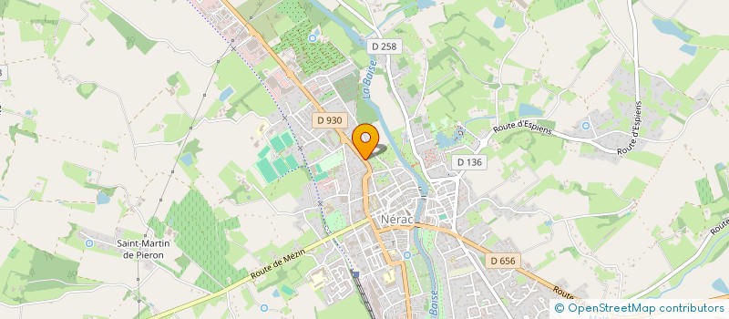 localisation de l'entreprise LES CIGALES  NERAC