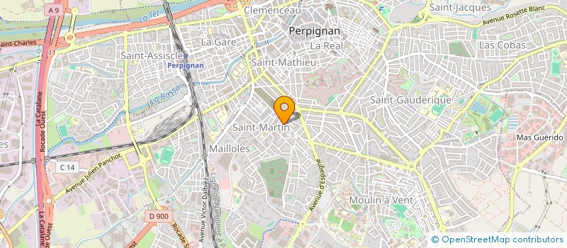 localisation de l'entreprise LES CIGALES  PERPIGNAN