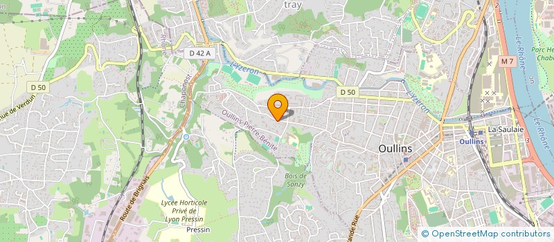 localisation de l'entreprise LES CIGALES  OULLINS-PIERRE-BENITE