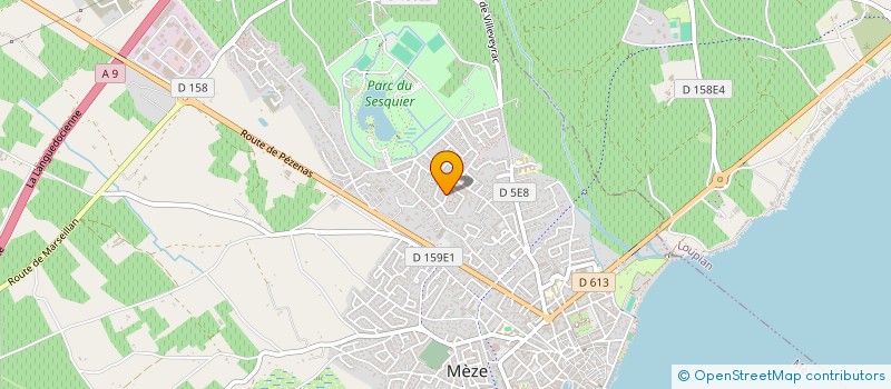 localisation de l'entreprise LES CIGALES à MEZE