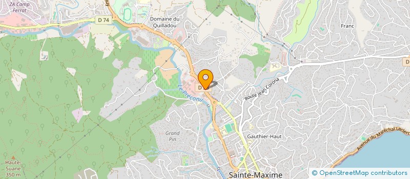 localisation de l'entreprise LES CIGALES à SAINTE-MAXIME