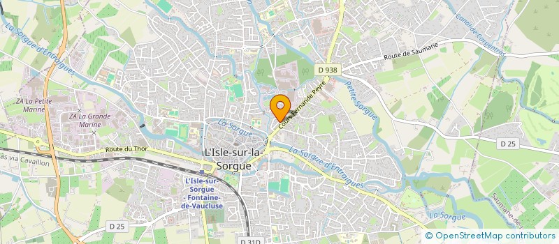 localisation de l'entreprise LES CIGALES  L'ISLE-SUR-LA-SORGUE