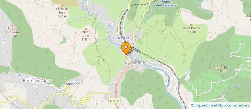 localisation de l'entreprise LES CIGALES à L'ESCARENE