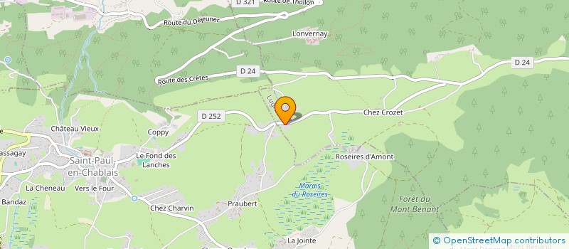 localisation de l'entreprise LES CIGALES  LUGRIN