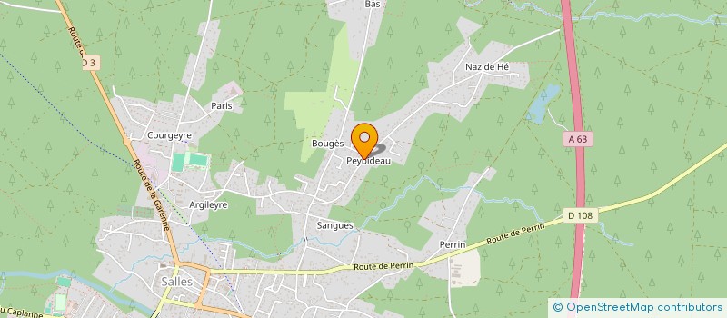 localisation de l'entreprise LES CIGALES  SALLES