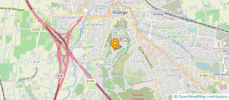 localisation de l'entreprise LES CIGALES  ORANGE