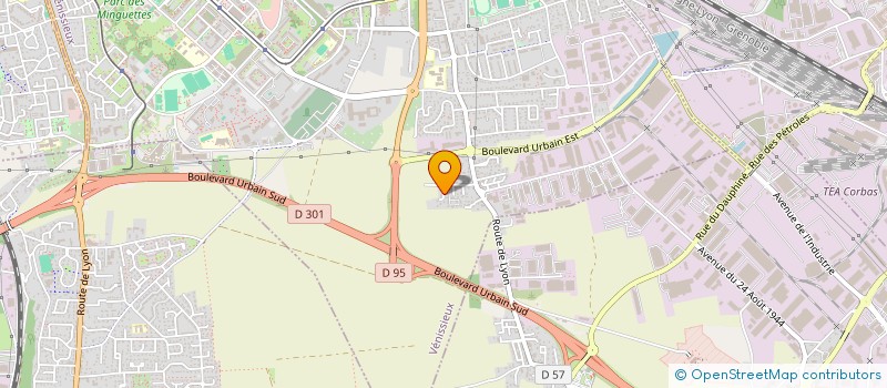 localisation de l'entreprise LES CIGALES  VENISSIEUX