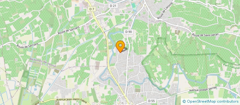 localisation de l'entreprise LES CIGALES 84  AUBIGNAN