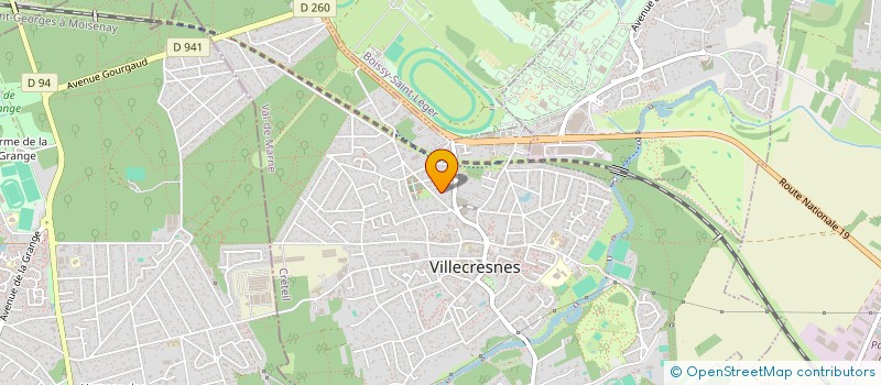 localisation de l'entreprise LES CIGALES  VILLECRESNES