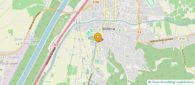 localisation de l'entreprise LES CIGALES  BOLLENE