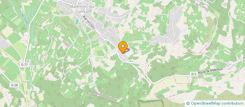 localisation de l'entreprise LES CIGALES  MALEMORT-DU-COMTAT