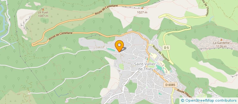 localisation de l'entreprise LES CIGALES  SAINT-VALLIER-DE-THIEY