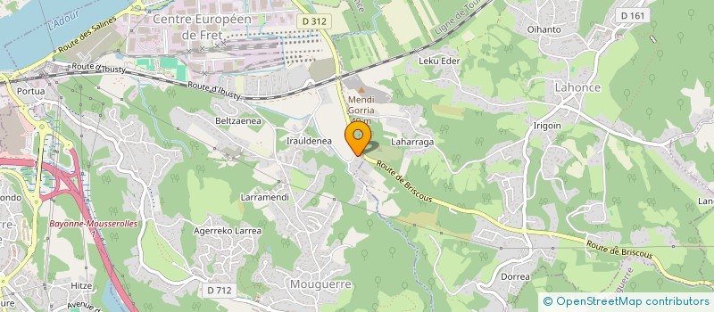 localisation de l'entreprise LES CIGALES  MOUGUERRE