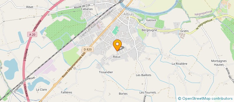 localisation de l'entreprise LES CIGALES D'ALBIAS  ALBIAS