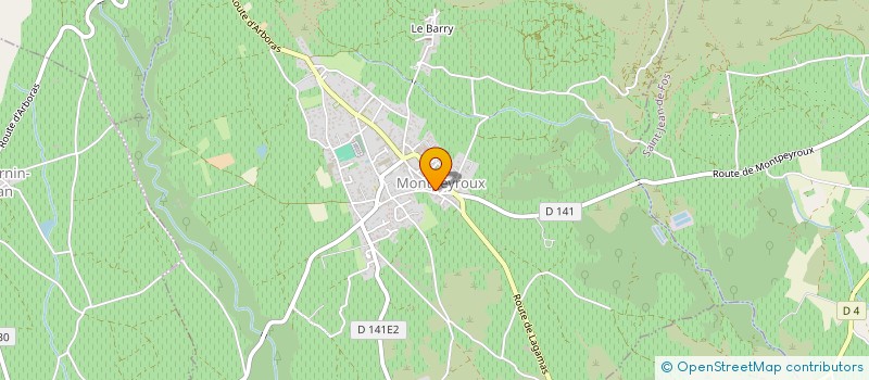 localisation de l'entreprise LES CIGALES DANS LA FOURMILIERE à MONTPEYROUX