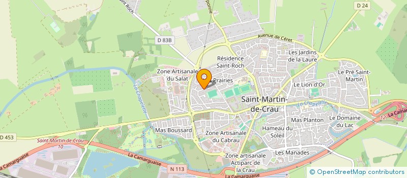 localisation de l'entreprise LES CIGALES DE LA CHAPELETTE à SAINT-MARTIN-DE-CRAU