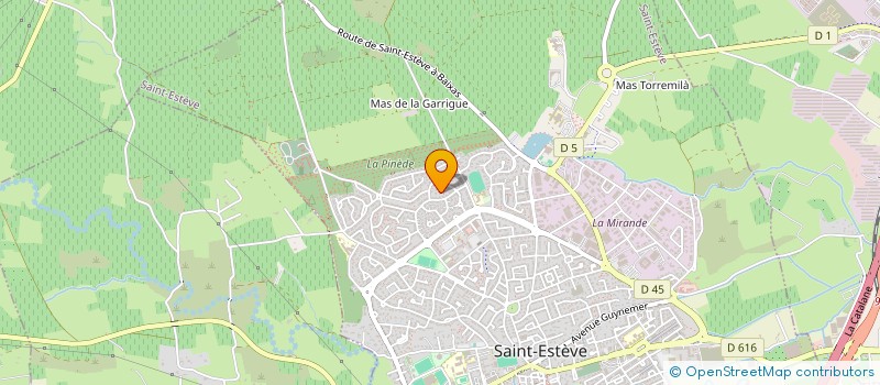 localisation de l'entreprise LES CIGALES DEL MONESTIR  SAINT-ESTEVE