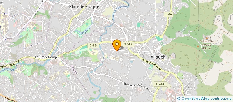 localisation de l'entreprise LES CIGALES DOREES  ALLAUCH