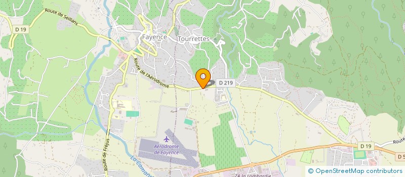 localisation de l'entreprise LES CIGALES DU COLLET  TOURRETTES