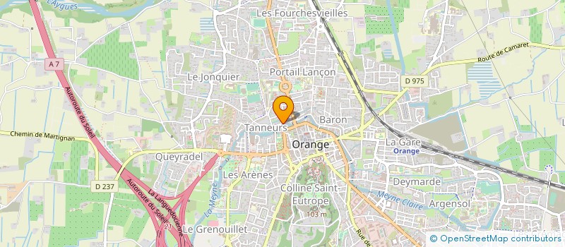 localisation de l'entreprise LES CIGALES EN BALLADE à ORANGE