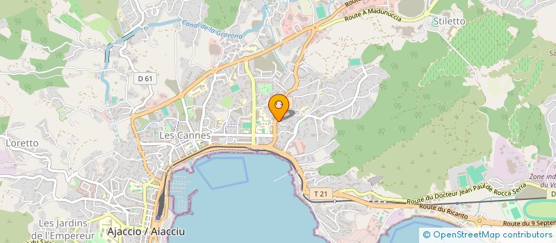 localisation de l'entreprise LES CIGALES ET LES FOURMIS à AJACCIO