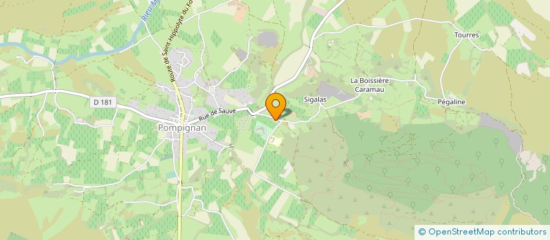 localisation de l'entreprise LES CIGALES FOYER OCCUPAT MAISON RETRAIT à POMPIGNAN
