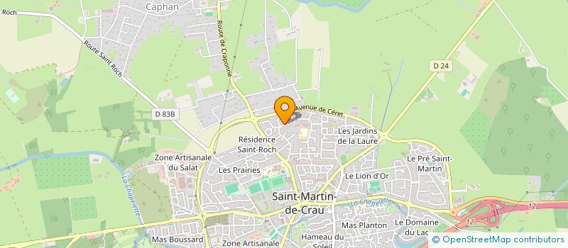 localisation de l'entreprise LES CIGALINES à SAINT-MARTIN-DE-CRAU