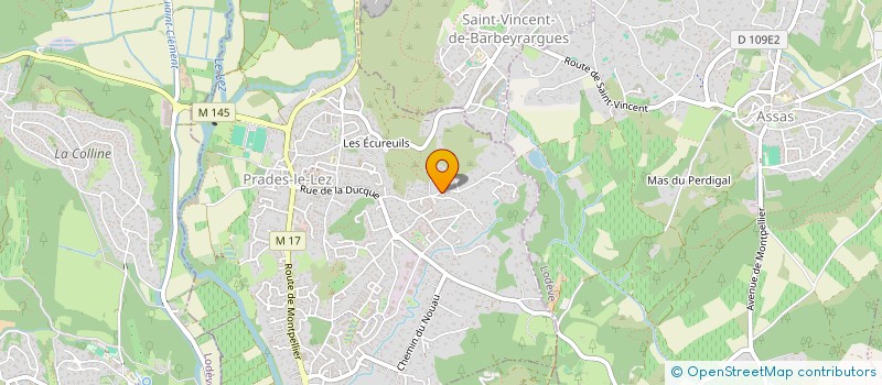 localisation de l'entreprise LES CIGALONS DE LA MER - CHANTS DE MARINS à PRADES-LE-LEZ