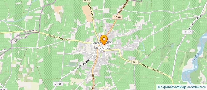 localisation de l'entreprise LES CIGALOUS à SAINTE-CECILE-LES-VIGNES