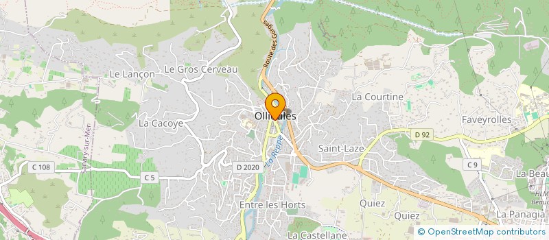 localisation de l'entreprise LES CIGALOUS à OLLIOULES