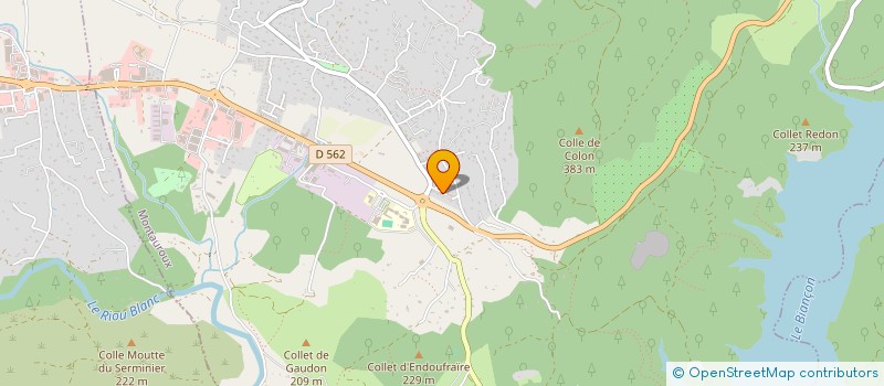 localisation de l'entreprise LES CIGALOUS  MONTAUROUX