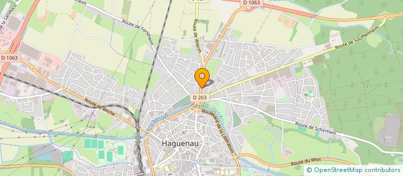 localisation de l'entreprise LES CIGOGNEAUX  HAGUENAU