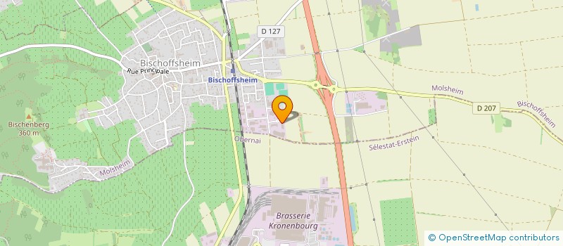 localisation de l'entreprise LES CIGOGNEAUX  BISCHOFFSHEIM