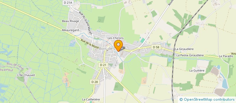 localisation de l'entreprise LES CIGOGNES  CHATEAUNEUF