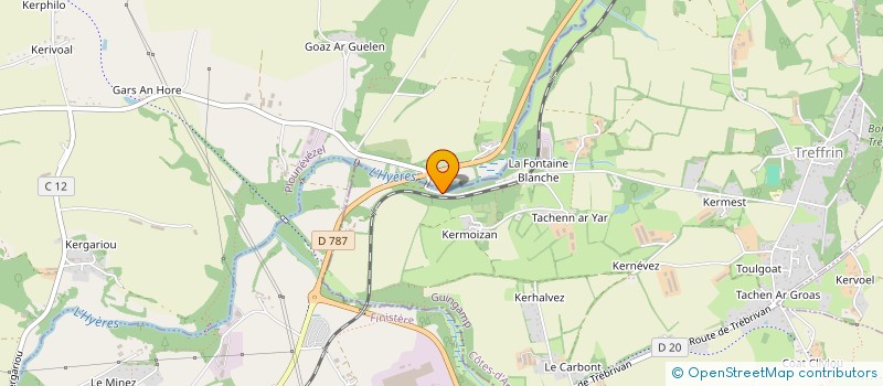 localisation de l'entreprise LES CIGOGNES  TREFFRIN