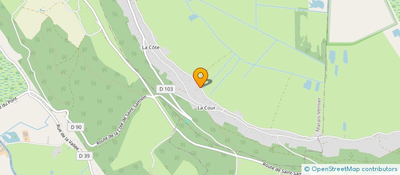 localisation de l'entreprise LES CIGOGNES  MARAIS-VERNIER