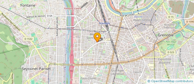 localisation de l'entreprise LES CIGOGNES à GRENOBLE