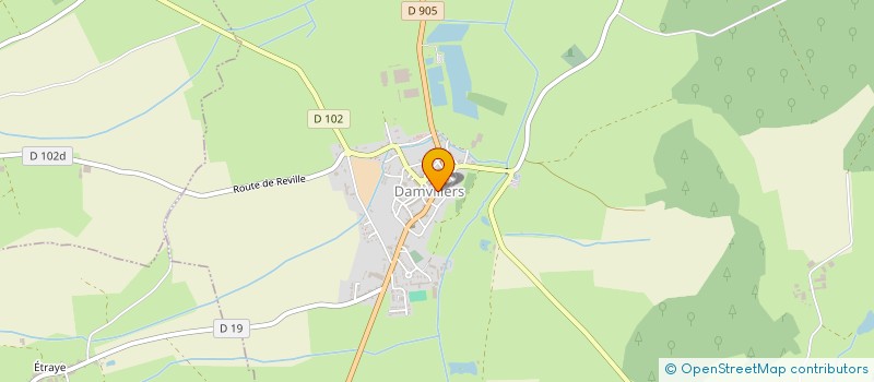 localisation de l'entreprise LES CIGOGNES à DAMVILLERS