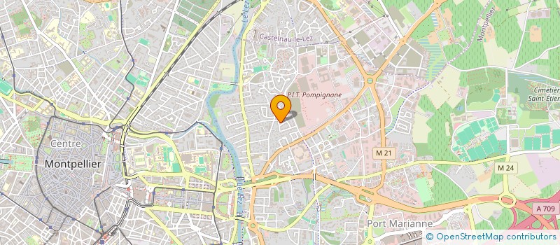 localisation de l'entreprise LES CIGOGNES à MONTPELLIER