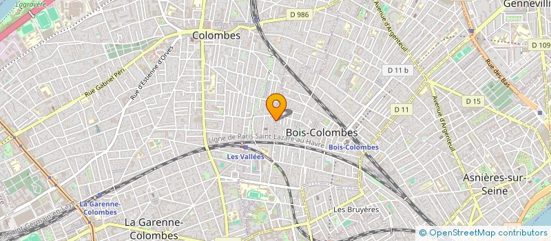 localisation de l'entreprise LES CIGOGNES AU JARDIN  COLOMBES