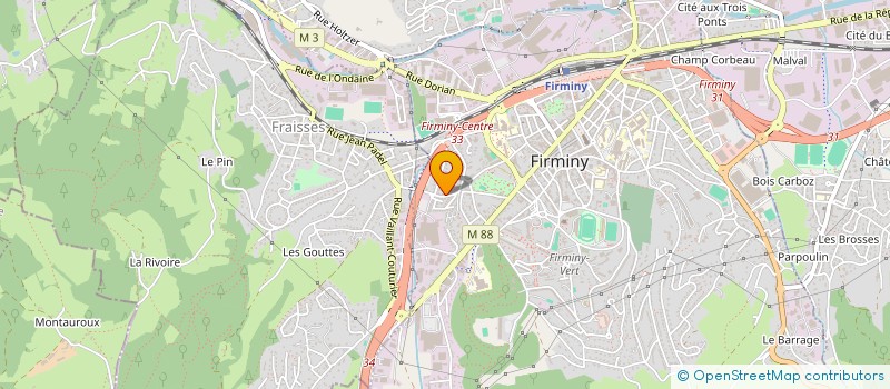 localisation de l'entreprise LES CIGOGNES D'ISIS  FIRMINY