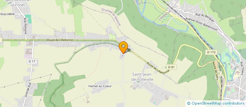 localisation de l'entreprise LES CIGOGNES DE JUMA  SAINT-JEAN-DE-FOLLEVILLE